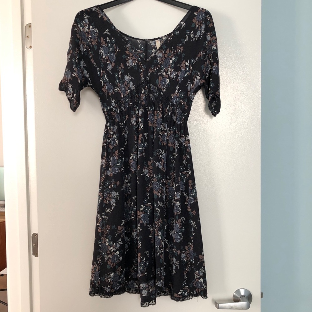 Silk floral dress